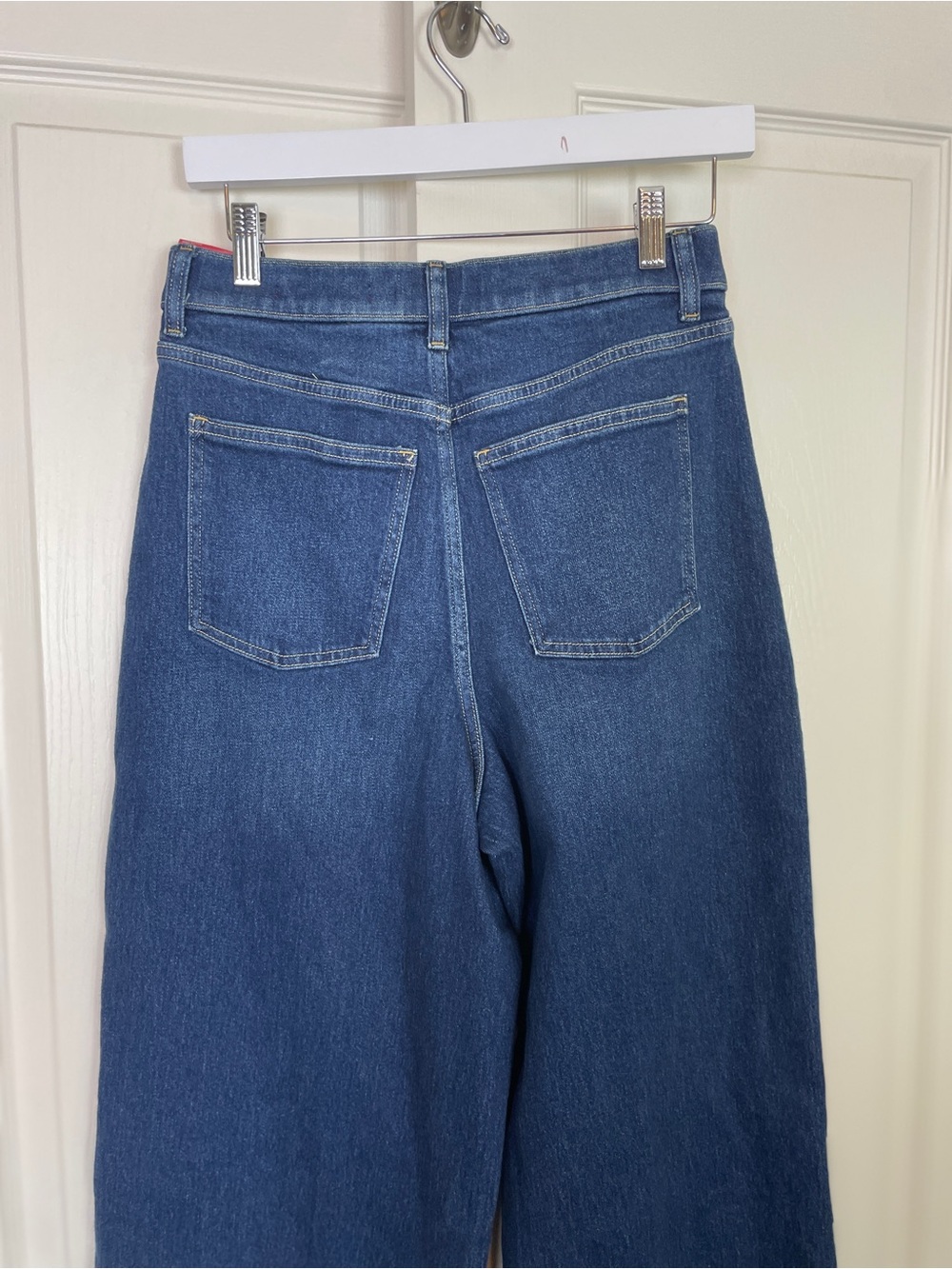 SPANX SPANXshape Authentic Stretch Wide Leg Jeans Percy Wash NWT Medium Tall - Picture 7 of 12